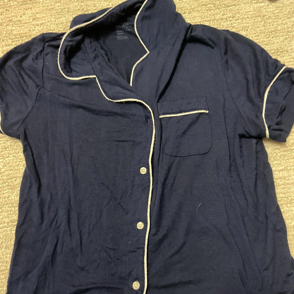 navy pajama top